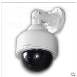 高速球形高仿真带灯摄像头假监控器室外防雨监视器倒挂半球摄像头
