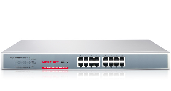 Switch de 16 puertos 100M Switch Ethernet Iron Shell
