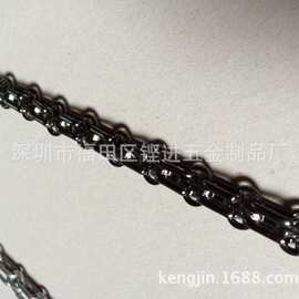 新款三排精美手表链金属链铝链钮链包包链服饰箱包五金链条
