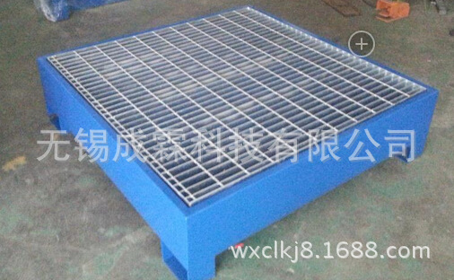 太仓|南通钢制防漏托盘|四面进叉|定制不同尺寸|1桶2桶3桶4桶