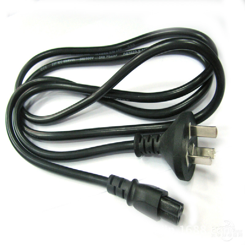 生产供应三插电源线   奥标  澳规带品字尾插头电源线