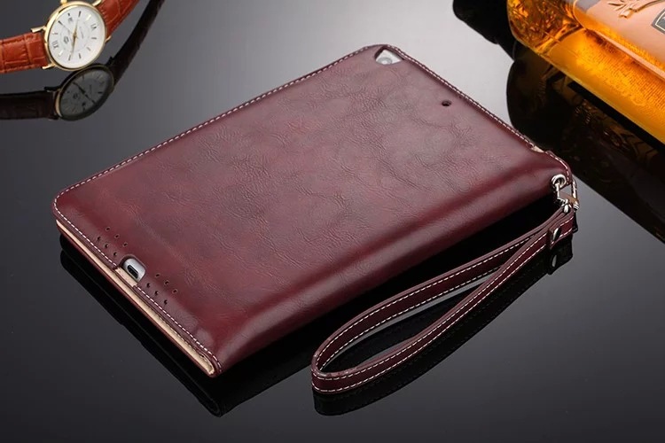 苹果ipad_新款苹果ipad mini4皮套 全包真皮平