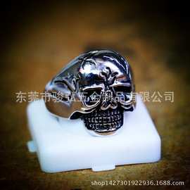 304不锈钢精密铸造 骷髅戒指 压铸模具 消失模专业铸造