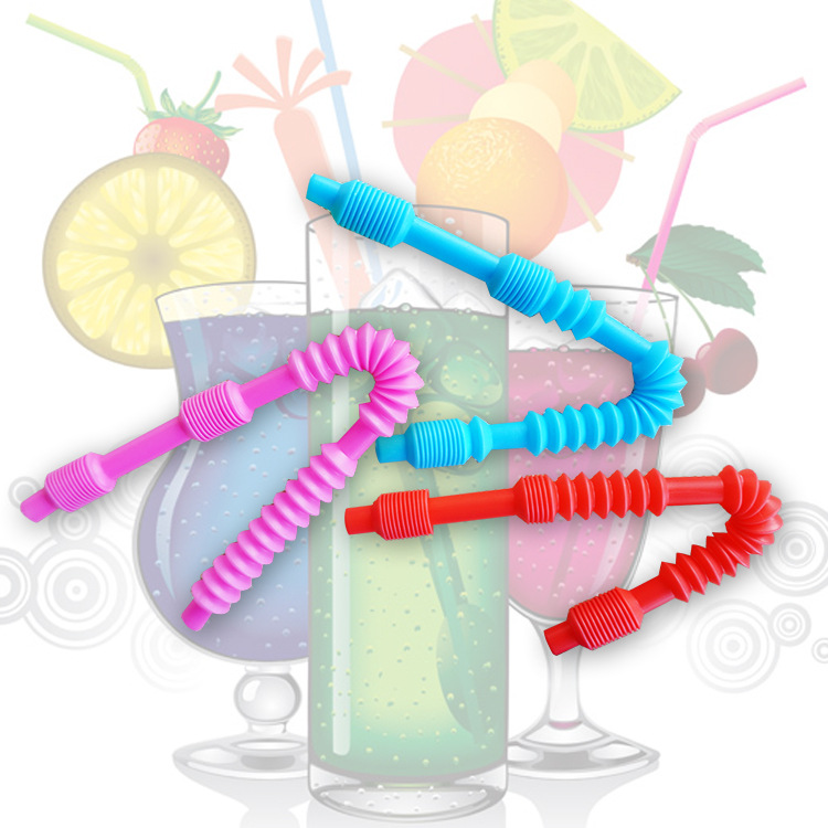 跨境彩色伸缩儿童成人解压玩具波纹管拉伸管发泄伸缩塑料管批发pp