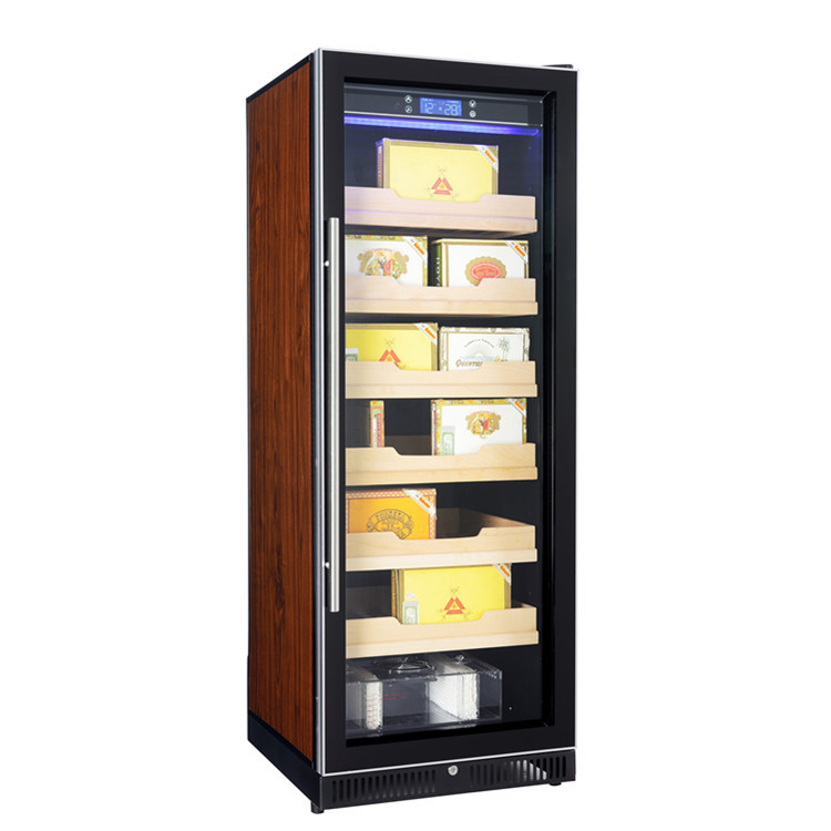 [Fabricante] garantía nacional de temperatura constante y humedad puerta única gabinete de cigarro temperatura única pantalla inteligente gabinete de cigarro 120