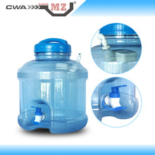 食品级大口3加仑11.3L塑料PC纯净水桶带水龙头手柄盖子容器加浮球