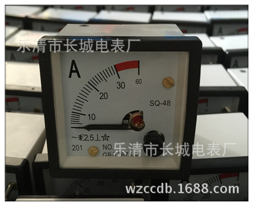 长城电表厂 SQ-48 30A 过载直接式交流电流表 全铜线