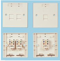 MOLEX PREMISE NETWORK  WNC-00010-02 SINGLE  墙板插座 单路