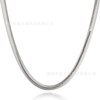 Wholesale thermal selling foreign explosion popular jewelry silver jewelry flat snake 6mm soft snake bone necklace