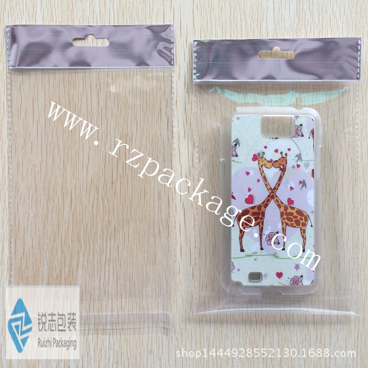 OPP卡头袋/自粘袋/自封袋/手机配件袋/镀铝卡头袋13.5*22+3