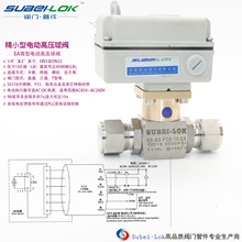 供应Subei-Lok精小型电动球阀 电动卡套球阀