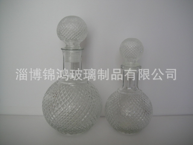 900ml玻璃红酒瓶、密封玻璃瓶、地球形玻璃瓶