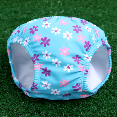 儿童泳裤女童婴儿面包型三角游泳裤外贸出口宝宝可爱卡通男童泳裤|ru