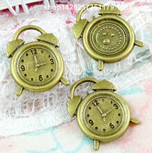 A1126 古青 1.7克 复古闹钟 DIY饰品材料配件 ZAKKA饰品 100个/包
