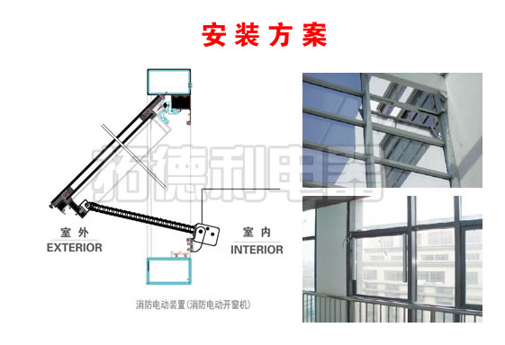 TE03电动链条式开窗器,推窗器,开窗机