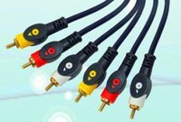 专业生产fish eye双色鱼眼和假鱼眼RCA音视频高清AV cable线