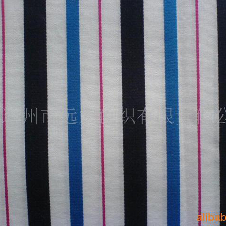 加工几何条纹提花色织布 60支全棉色织提花面料