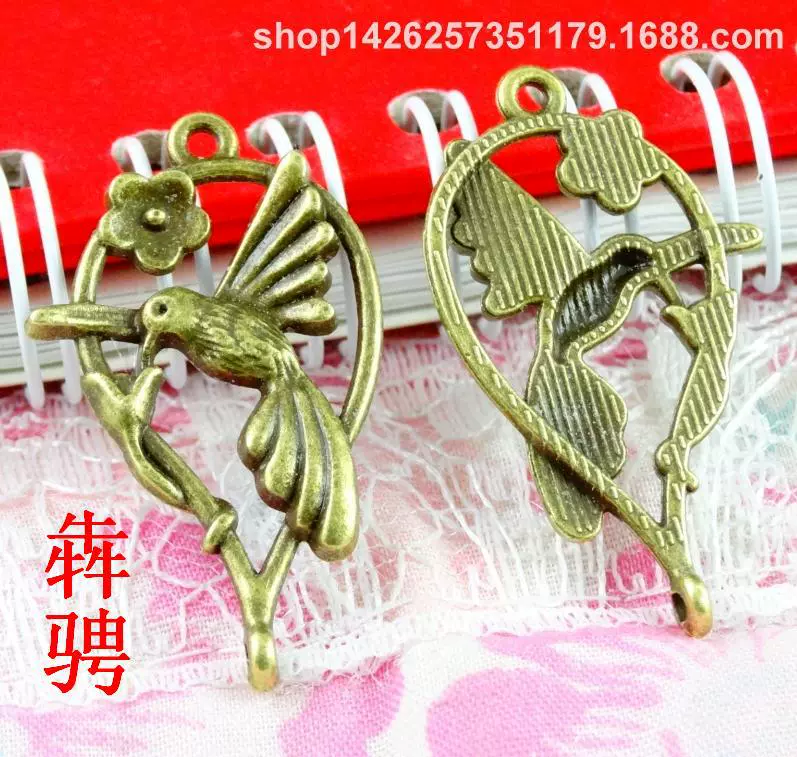 A1298 Старинные Qing 2.5 грамма ретро птица соединяющие детали DIY украшения аксессуары 60/упаковка