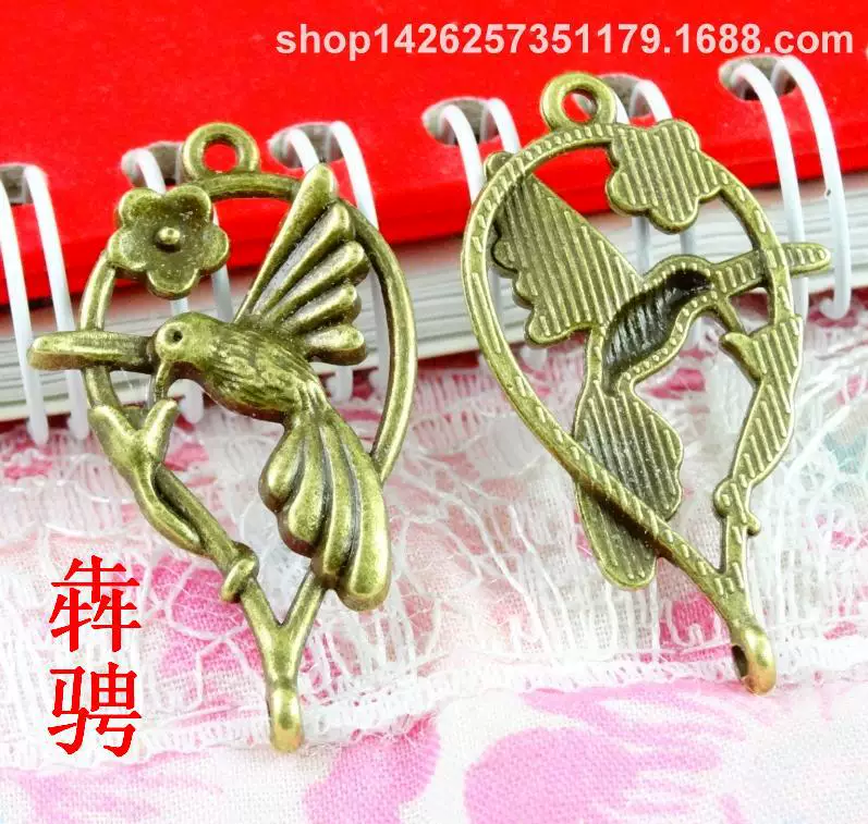 A1298 Старинные Qing 2.5 грамма ретро птица соединяющие детали DIY украшения аксессуары 60/упаковка