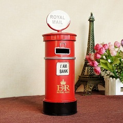 Metal Postbox Model Original Manufacturer Savings Bank Business Home Office Decor Creative Gift 7239