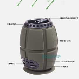 金业运动无线蓝牙音箱 手雷低音炮迷你插卡音响 便携式车载音箱