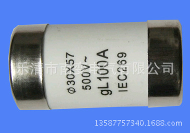 供应R007熔断器RO18熔芯30*57/30*58 100A圆筒帽型熔断器 陶瓷管