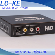 hdmi视频转换器AV（CVBS）+SVIDEO转hdmi转换器支持OSD菜单操作