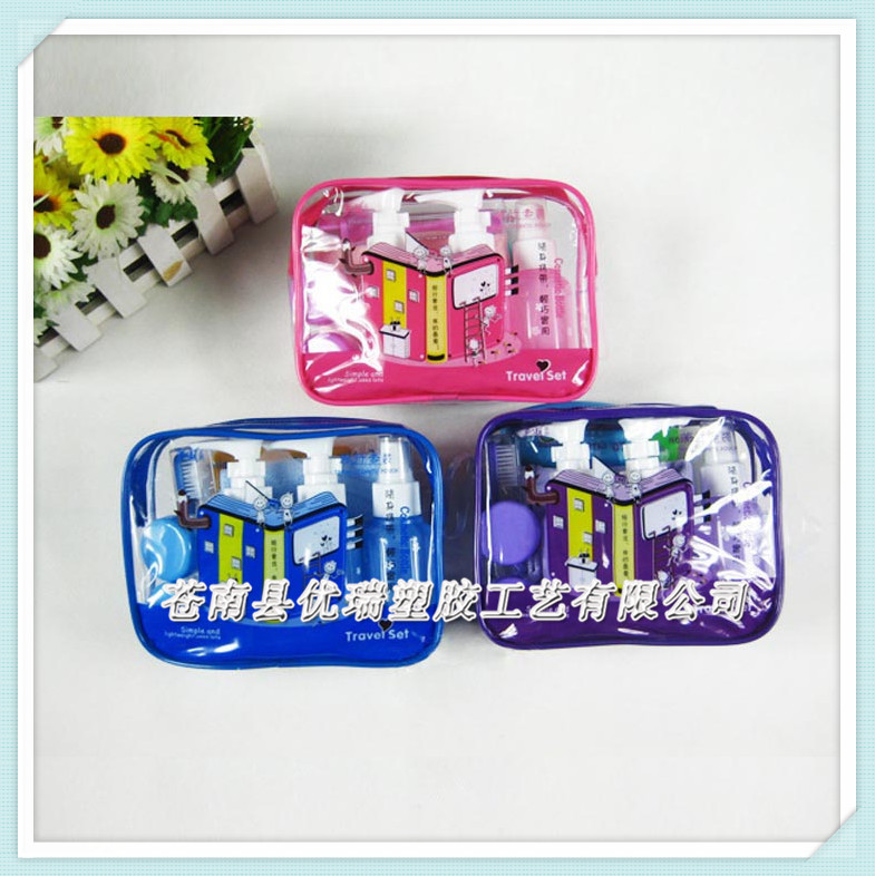 高品质PVC洗漱袋 PVC旅游用品收纳袋 化妆品PVC包装袋