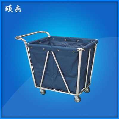 廠家批發 手推錐形布草車 賓館布草車環保酒店服務車