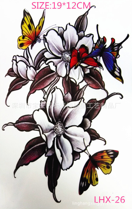 Campus environmental protection large scar-covered waterproof flower arm beautiful flower simulation tattoo body painting factory wholesale direct sales Campus environmental protection large scar-covered waterproof flower arm beautiful flower simulation tattoo body painting factory wholesale direct sales
