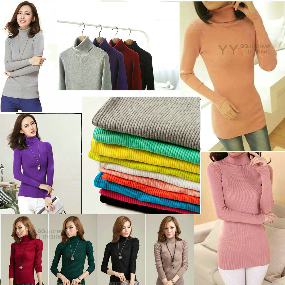 清仓甩卖低价库存毛衣货源 纯色打底秋冬款女毛衣打底衫尾货处理