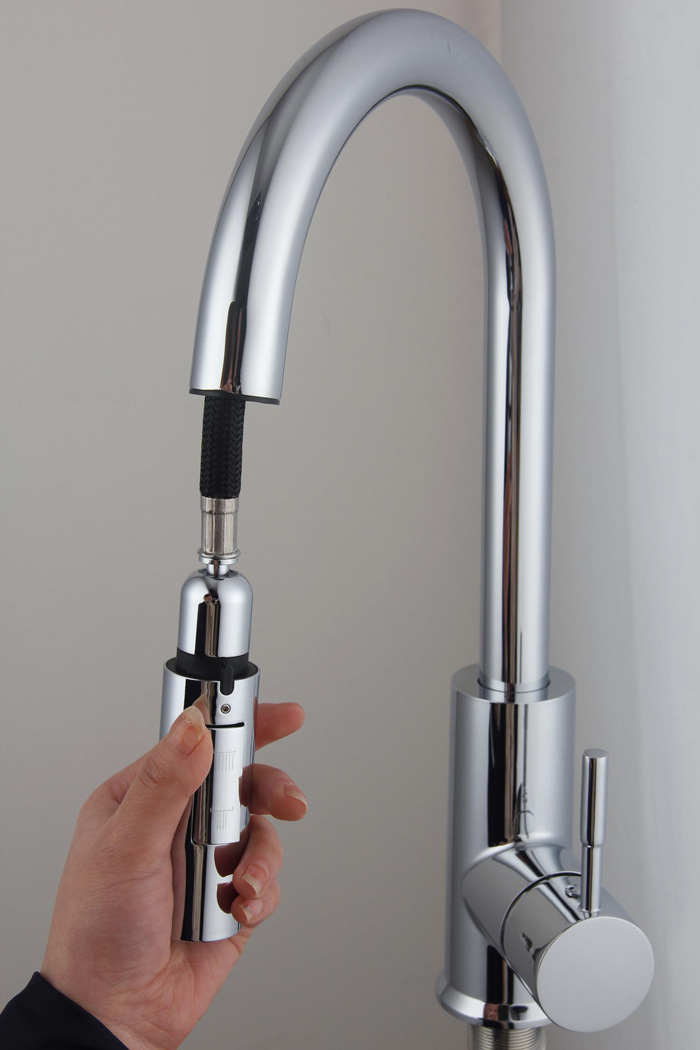 Factory bathroom sink, pull-out faucet, pull-out kitchen showerhead, three-function, can pause the pull-out showerhead undefined