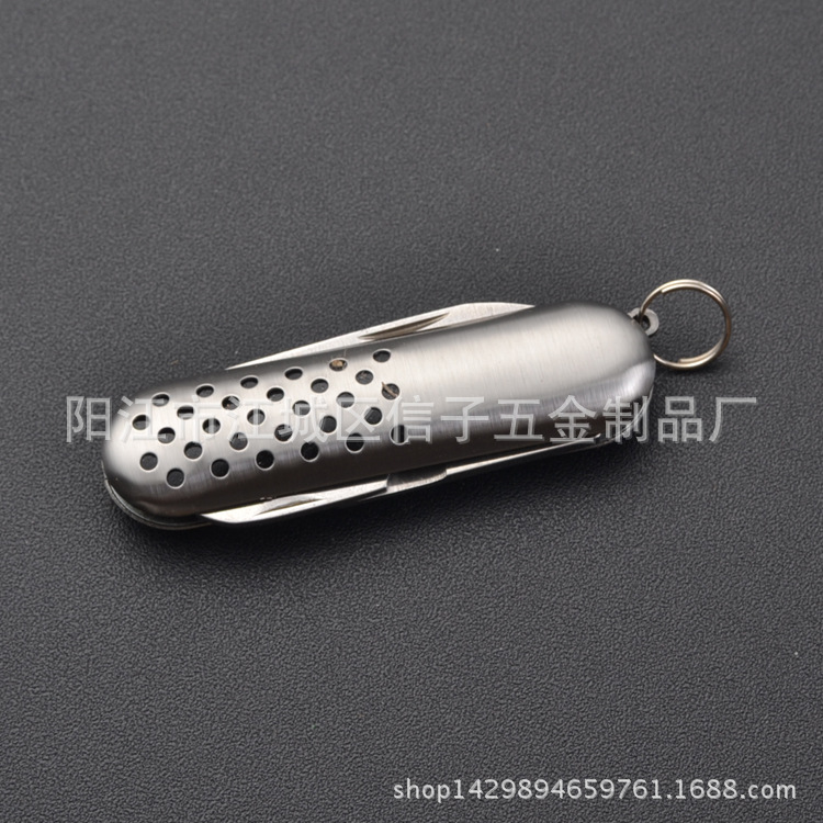 户外不锈钢小刀 胶片不锈钢小刀 三开