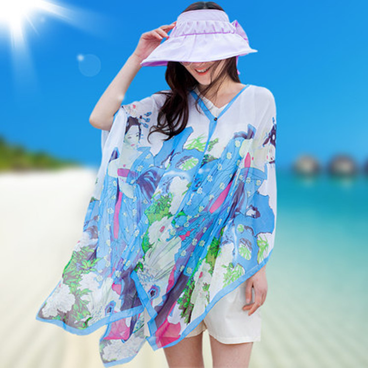 Clearance models summer sunscreen scarf...