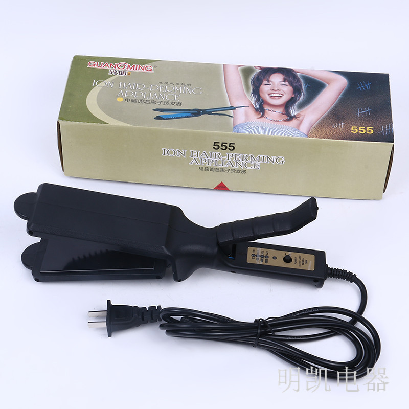 Guangming 333 New type of straightening alloy hair straightener, a small home hair styling appliance, wide plate for computer temperature control detail image 6