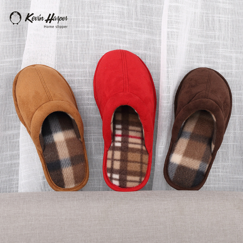 Home Cotton Slippers Winter British Styl...