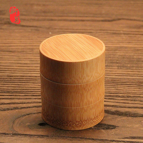 Handmade Bamboo Tea Can, Bamboo Sectional Portable Sealed Tea Can for Travel and Home Use