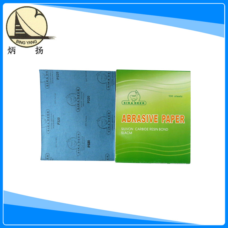 火爆供应 高档梅花鹿牌干磨砂纸系列 木工用抛光干磨砂纸