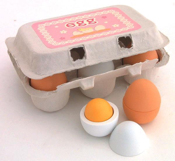 Fashion Children Simulation Duck Wooden Egg Toy Set display picture 3