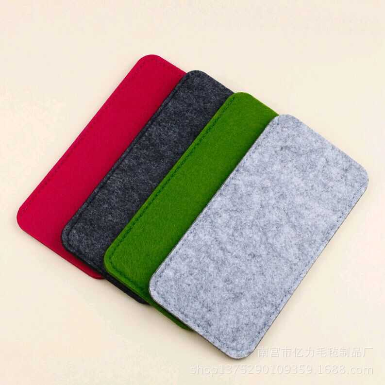 毛毡方形眼镜袋毛毡眼镜包可加LOGO 多色眼镜盒眼镜包眼镜袋