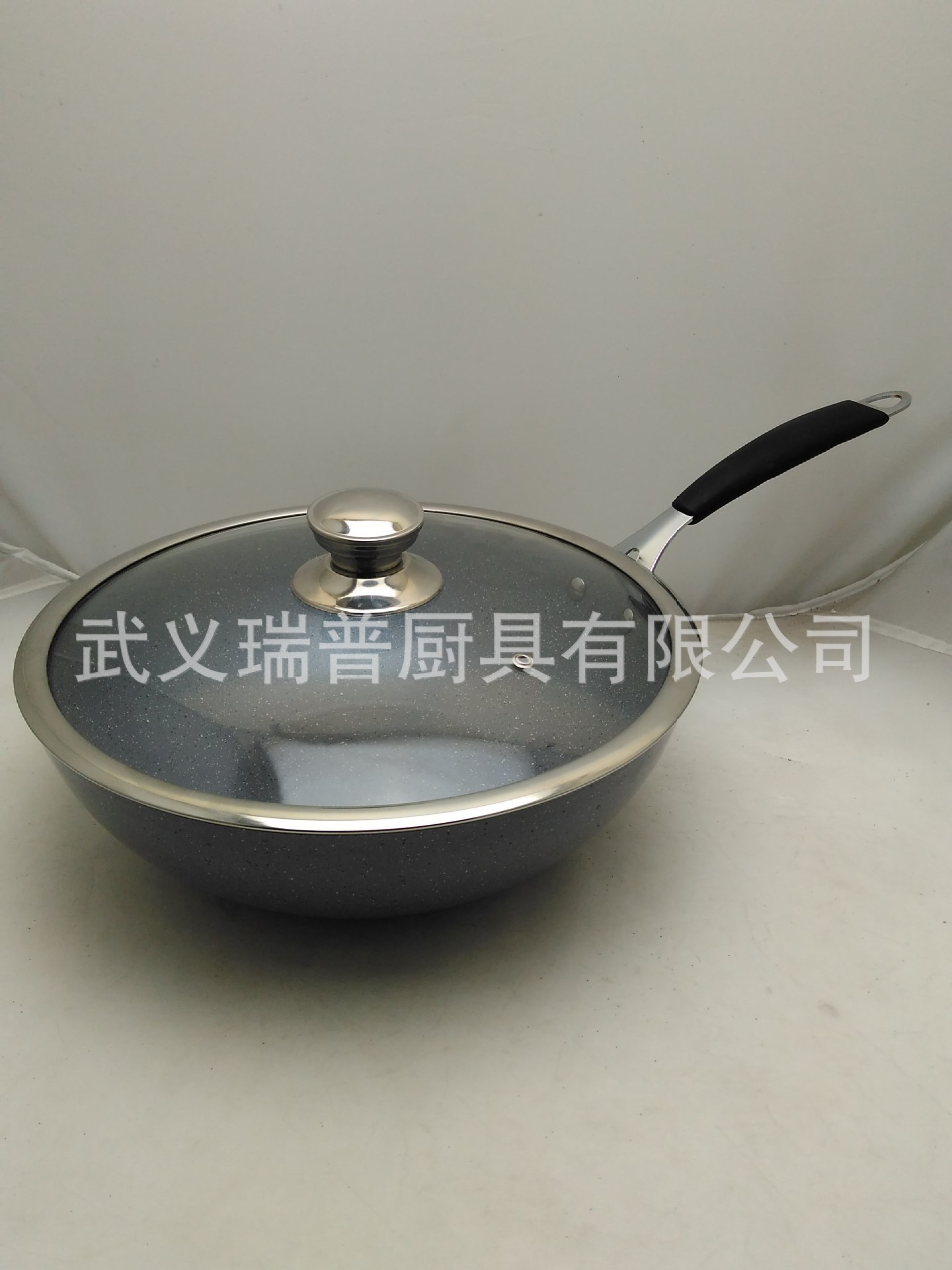韓國不粘鍋 平底麥飯石炒鍋 無油煙不粘鋁鍋 燃氣灶電磁爐通用