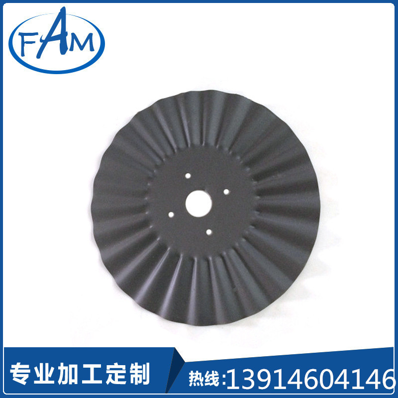 厂家提供波纹农机具圆盘耙 多种拖拉机配件平圆犁片耙片