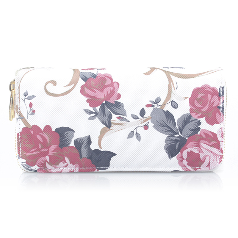 99g Weight Polyester Lining Material Zipper Closure Type Business Occasion Unisex Gender Square Shape Purple, Red, Blue, Yellow, Black Color Wholesale Printed Double Pull Wallet 6