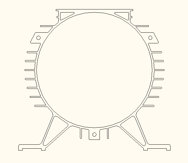 供应卧式96内径铝合金电机壳\铁皮风机电机壳\小型负压风机电机壳