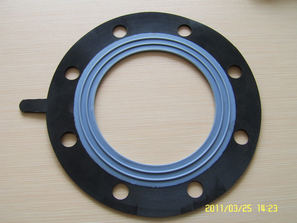 厂家供应YL-1550橡胶四氟复合垫片四氟橡胶四氟垫绝缘减震