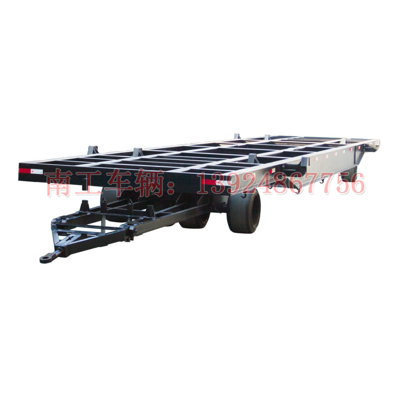 30吨移动发电机拖车底盘 20尺集装箱拖车底盘