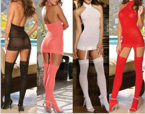 Foreign trade garter belt sexy onesie pajamas nightdress manufacturer wholesale D5058