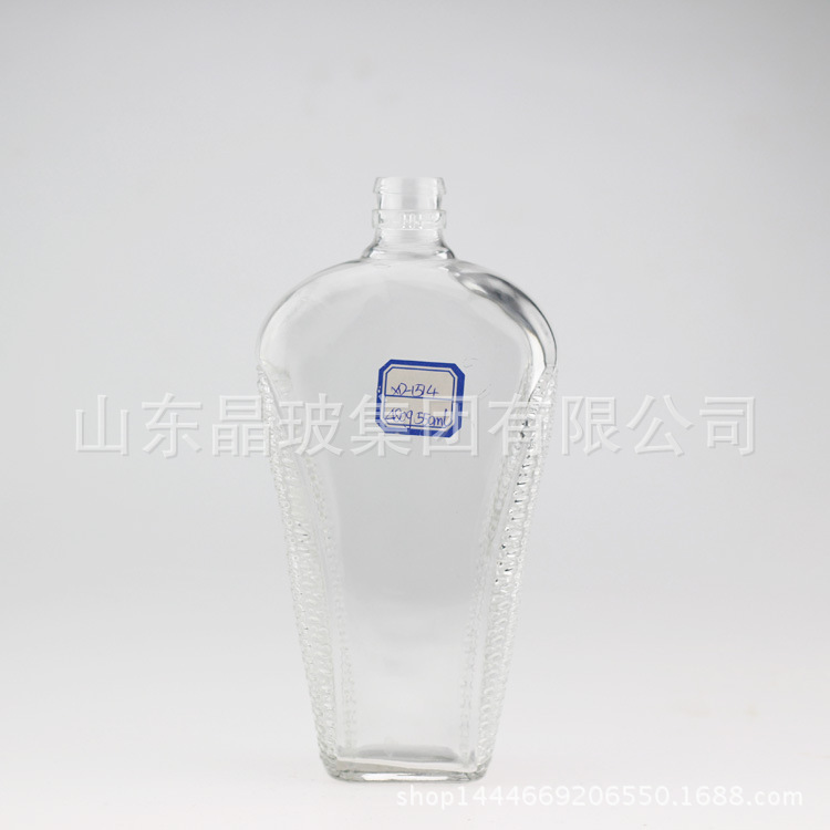 厂家直供玻璃瓶出口 白酒透明玻璃瓶 蒙砂喷涂玻璃瓶 药酒瓶