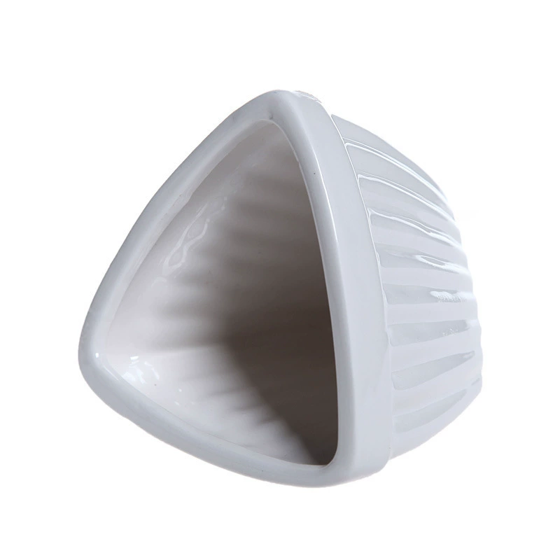 Creative white porcelain small flower pot grocery home ceramic poly flower pot zakka white pot CSY1772