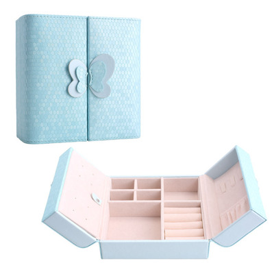 fashion Korean jewelry box Leatherwear Jewelry storage box New Cosmetic Case Jewellery Jewelry box wholesale customized